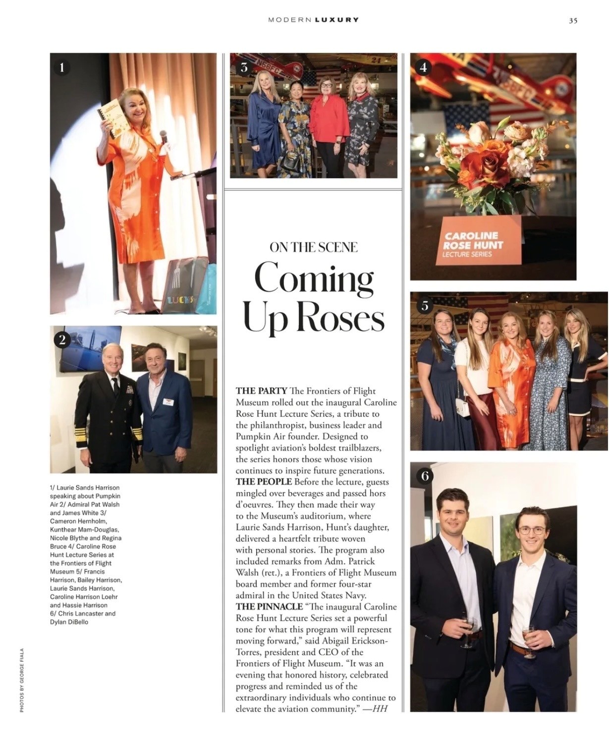 Coming Up Roses -  Frontiers of Flight Museum’s Caroline Rose Hunt Lecture Series