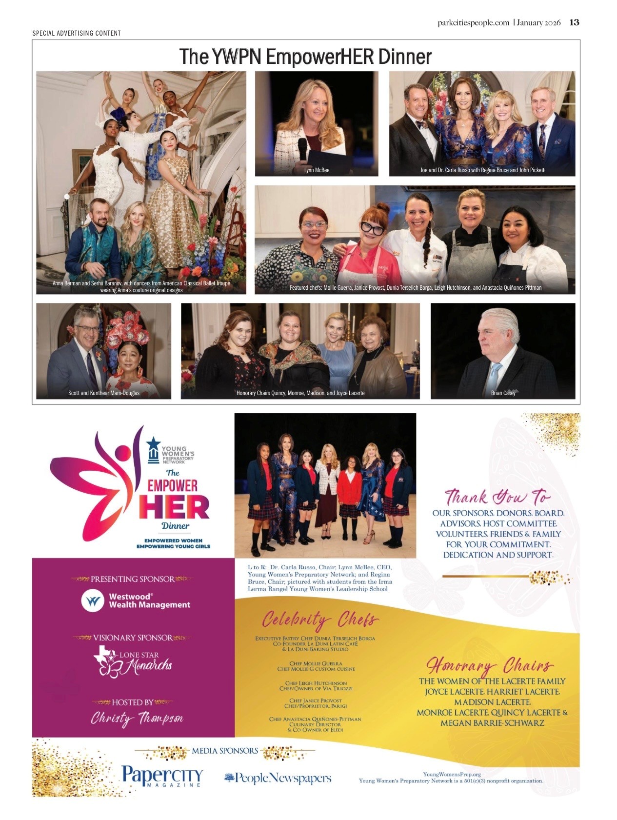 The YWPN EMPOWERHER DINNER