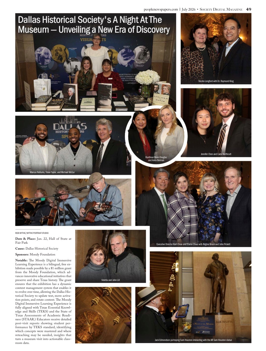 Dallas Historical Society’s A Night At The Museum - Unveiling a New Era of Discovery